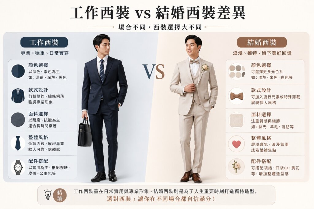 工作與結婚西裝的穿搭---教你穿出差異! 1 工作與結婚西裝穿搭 1